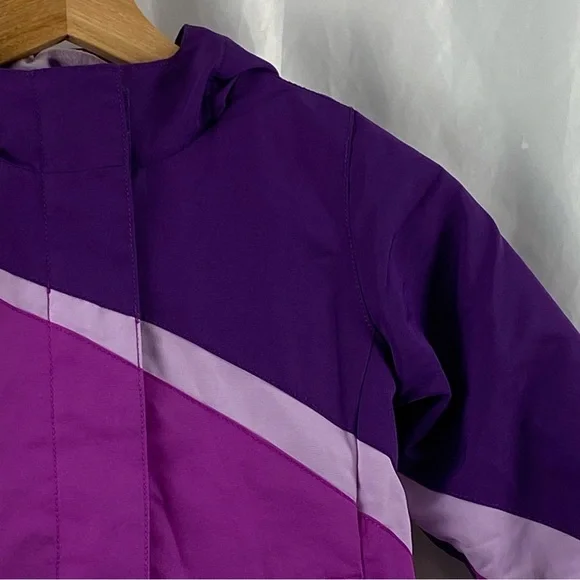 Wonderkids Purple and Pink Color Block Puffer Jacket Size 4T - Picture 9 of 16
